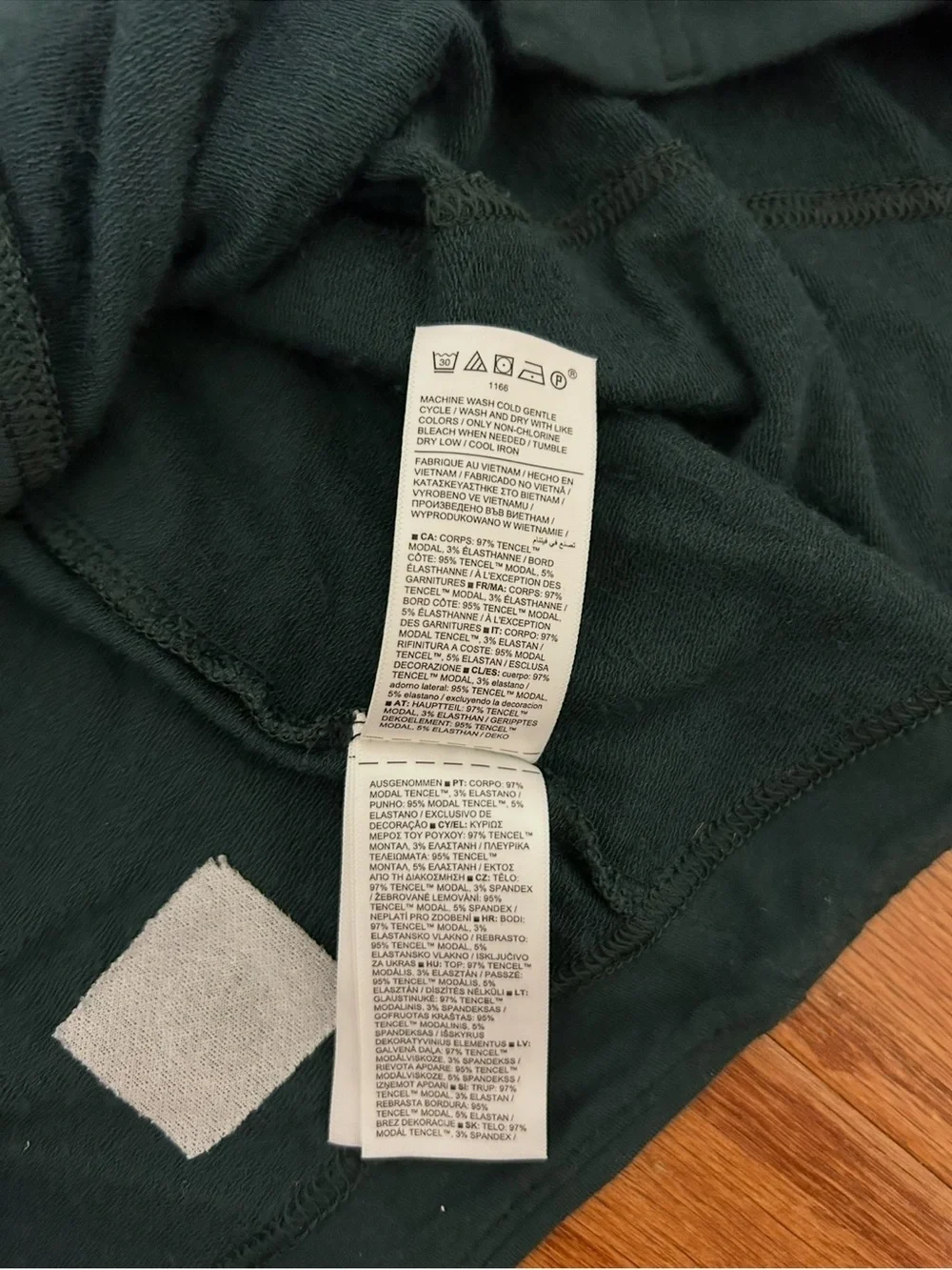 Athleta Dark Green Open Front Cardigan Women's Large Lightweight Layer